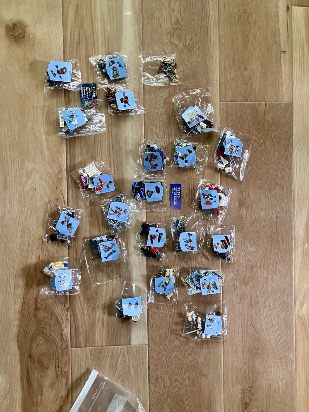 LEGO Star Wars Advent Calendar Bulk Lot 23 Poly Bag Parts 75366 75395 2024 2023